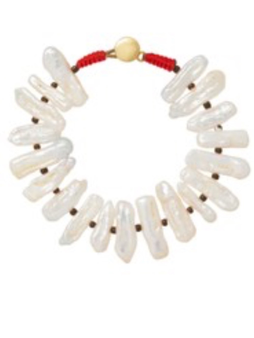 Roxanne Assoulin White Shell Stretch Bracelet